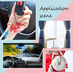 4 шт. 4-х цветные хлопковые многослойные подвесные украшения с кисточками&nbsp;AJEW-OC0003-43