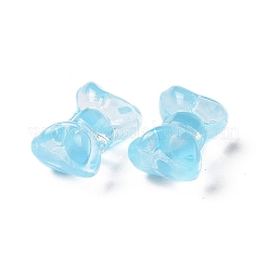 Perle di vetro verniciate a spruzzo trasparente&nbsp;GLAA-I050-11J
