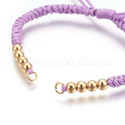 Fabrication de bracelets de perles tressées en nylon&nbsp;BJEW-F360-F10