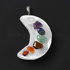 Pendentifs en pierres précieuses naturelles chakra&nbsp;G-K328-01P