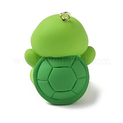 Pendentifs en résine opaque écaille de tortue&nbsp;RESI-Z035-01P-03