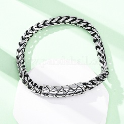 Браслеты из хирургической нержавеющей стали 316 пшеничные цепочки для мужчин и женщин BJEW-Q349-16P