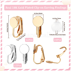 Risultati dell'orecchino a clip in ottone 24 pz 2 colori&nbsp;KK-BBC0014-83