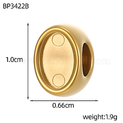304 Edelstahlperlen&nbsp;STAS-OY017-83G