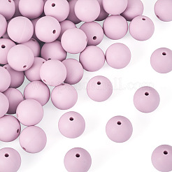 50шт пищевые экологически чистые силиконовые бусины&nbsp;SIL-TA0002-89F