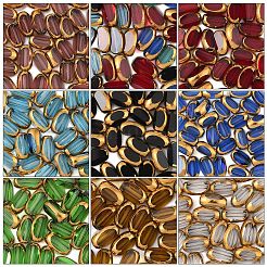 30 шт. Гальванические стеклянные бусины EGLA-YW0005-16A