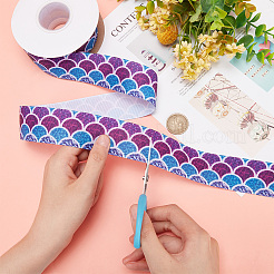 20 ярдовая плоская полиэфирная репсовая лента с принтом OCOR-WH0067-90A