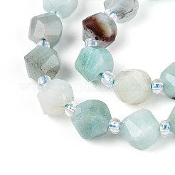 Натуральный цветок амазонитовые бусины пряди G-T144-24A-02