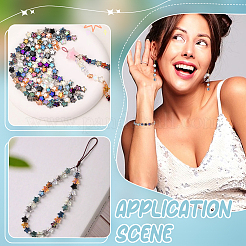 200шт 10 цвета гальванические прозрачные стеклянные бусины&nbsp;GLAA-GA0002-25