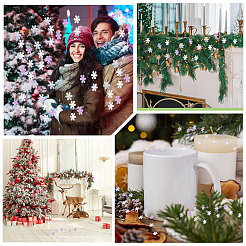 50 г новогодних пластиковых снежинок-блесток&nbsp;MRMJ-CY0001-04