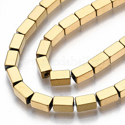 Electroplate non magnetici ematite sintetico fili di perline&nbsp;G-T114-90G