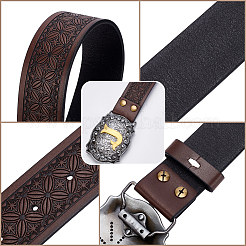 Корсетные ремни из искусственной кожи с застежками из сплава AJEW-WH20018-135