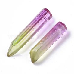 Двухцветные стеклянные бусины GLAA-S167-13G