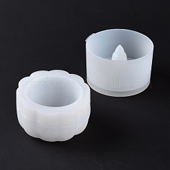 Хэллоуин тема DIY тыква Джек-о-фонарь ящик для хранения и крышка набор силиконовых форм DIY-G058-A01