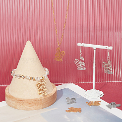 20 шт. подвески из нержавеющей стали 201 двух цветов&nbsp;STAS-DC0006-58