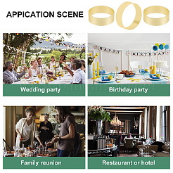 Ahademaker 8шт железные кольца для салфеток AJEW-GA0004-58