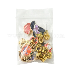 ハロウィン合金エナメルヨーロピアンダングルチャーム  混合図形  ミックスカラー  20~32mm  12個/セット&nbsp;PALLOY-FS00014