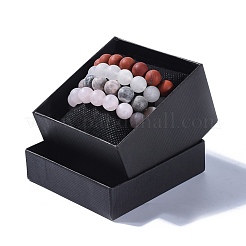 Cuentas de piedras preciosas naturales se extienden pulseras&nbsp;BJEW-JB04171