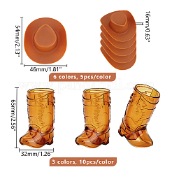 Stivali di plastica in stile cowboy&nbsp;AJEW-GA0007-67