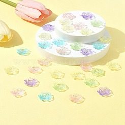 180шт 6 цвета прозрачные акриловые бусины&nbsp;OACR-FS0001-91