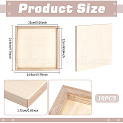 Bilderrahmen aus Holz und Ton&nbsp;WOCR-WH0004-024