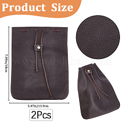 2 monedero de piel de vaca&nbsp;AJEW-BBC0001-16B-01