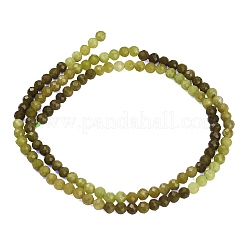 Hilos de cuentas de ópalo natural de color amarillo verdoso con degradado&nbsp;GG-CBA9722-A01-2mm