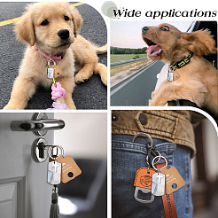Kit fai da te per realizzare portachiavi rettangolari e a croce in acciaio inossidabile 201&nbsp;DIY-SP0002-27A