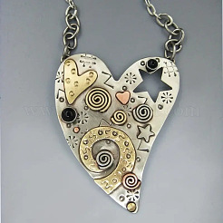 Богемский сплав полые звезды сердце кулон ожерелья для женщин&nbsp;FS-WG1DBFC-01