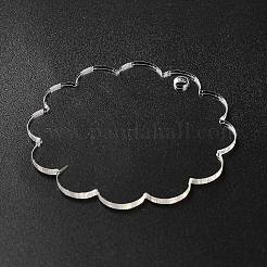 Прозрачные акриловые заготовки подвески&nbsp;LS-TACR-Z003-01C