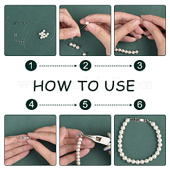 16 комплект из 4-х стилей латунных раскладывающихся застежек&nbsp;FIND-FH0010-57