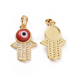 Ottone micro spianare pendenti zirconi&nbsp;ZIRC-F136-02G