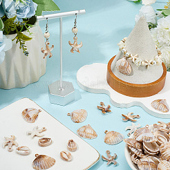 180 шт. 3 подвески из непрозрачного акрила в морском стиле&nbsp;OACR-SP0001-54