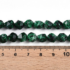 Окрашенные натуральные кунжутные нитки из бисера яшмы&nbsp;G-T139-8mm-47E