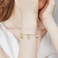 Комплекты украшений из цепочек-скрепок из нержавеющей стали 304 и браслетов SJEW-SC0001-07G