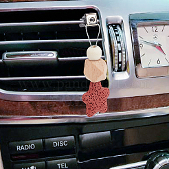 6 шт. 6-цветные зажимы для воздуховодов автомобиля в виде звездного дерева и лавового камня&nbsp;HJEW-DR00042