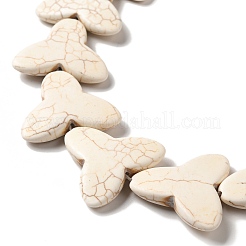 Нити из синтетических бирюзовых бусин G-E594-12