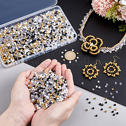 4000шт 5 стиля стеклянный бисер&nbsp;SEED-PH0002-57