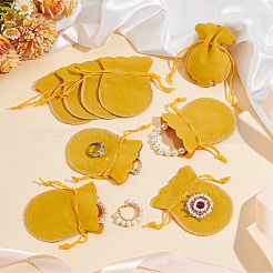 Бархатные мешочки для хранения ювелирных изделий из калебаса на шнурке TP-WH0011-05H