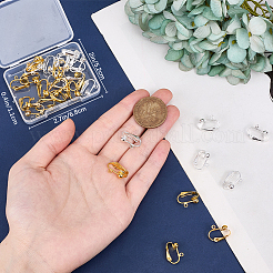 36шт 2 цвета латунные клипсы для серег KK-BBC0016-11