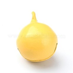 Colgantes de campana de latón con pintura para hornear&nbsp;KK-WH0044-35B