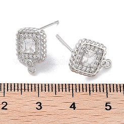 Messing micro pave zirkonia-ohrstecker-Zubehör&nbsp;KK-E107-21P