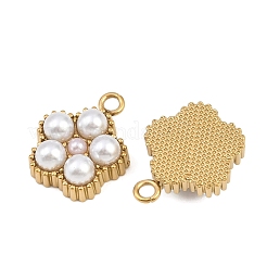 Подвески из нержавеющей стали 304 и АБС-пластика с имитацией жемчуга STAS-Z166-01G