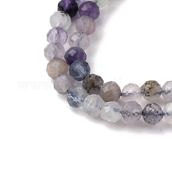 Природного флюорита бисер нитей G-RM2025-A37-4mm