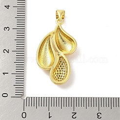 Подвески из латуни с покрытием из прозрачного кубического циркония&nbsp;KK-S380-19G