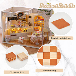 48 шт. мини-деревянный пол FIND-WH0420-154