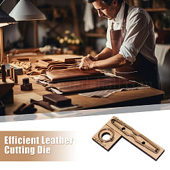 Форма для высечки кожи из дерева и углеродистой стали&nbsp;DIY-WH0622-221D