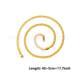 Ожерелья из плоской цепи-змейки из нержавеющей стали 304&nbsp;WN2605-2