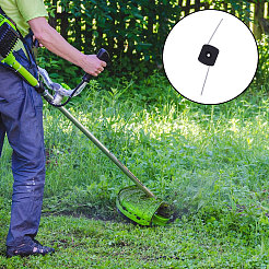 Сменные головки из пластика и стали для электрической беспроводной газонокосилки&nbsp;FIND-WH0173-350A