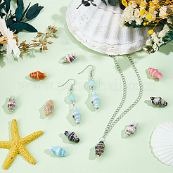 40шт фарфоровые бусины ручной работы&nbsp;PORC-PA0001-18